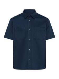 BLEND Рубашка на пуговицах 'BHAdrian' комфортного кроя в темно-синем цвете