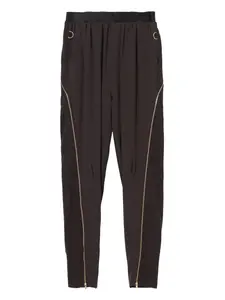 Зауженные брюки с молниями Undercover, коричневый