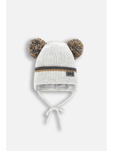 Coccodrillo Зимняя шапка с помпоном серого цвета