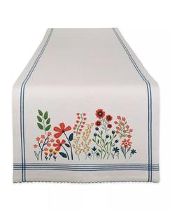 Настольная дорожка, украшенная цветочным садом, 14 x 72 дюйма Design Imports, мультиколор