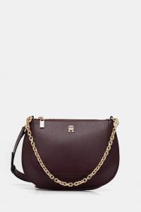 Кожаная сумка Tommy Hilfiger, бордовый