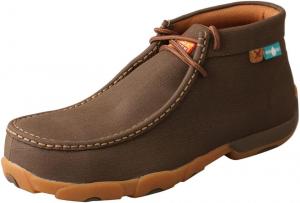Мужские мокасины Twisted X Chukka Driving Moc, с мокасиновым носком и подошвой CellSole, шоколадный