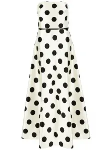 Платье макси с принтом MAX MARA, белый