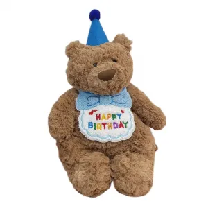 Плюшевая кукла Jiangyue Bear Big Bear с бабочкой Tak Bebe, коричневый