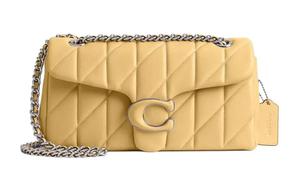 COACH Сумка через плечо Tabby Nappa Leather Hobo, кроссбоди, женская Yellow