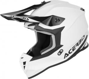 Мотокроссовый шлем Acerbis linear solid, White/Black