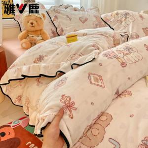 Yalu Комплект постельного белья 1,5 м, 4 предмета, пододеяльник 200x230 см