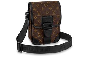 LOUIS VUITTON Арчи кожаный мессенджер через плечо маленький мужской коричневый