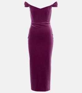 Платье-бюстье с открытыми плечами Alex Perry, Plum