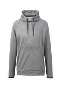 Толстовка Noah с капюшоном и логотипом бренда спереди VIRTUS, цвет 1038 Mid Grey