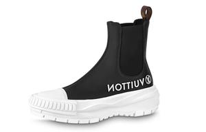 Туфли женские Louis Vuitton Squad на платформе, черный / белый