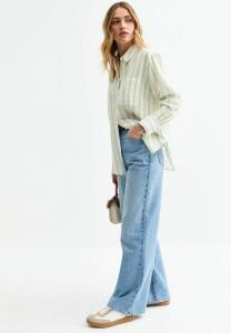 Рубашка STRIPED LONG SLEEVE New Look, цвет Green Pattern