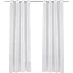 Штора Adele с люверсами, 1 шт., прозрачная, с цветочной вышивкой, вуаль Home Affaire, белый