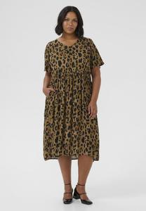 Платье Kaffe Curve AMI , Brown Leopard Print/Brown