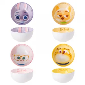 Zootopia серия керамическая личная эксклюзивная, мультяшная столовая посуда миска глазурь под разноцветной одеждой наборы коробка Disney