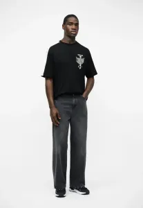 Футболка унисекс с принтом и боковой полосой Versace Jeans Couture, Black