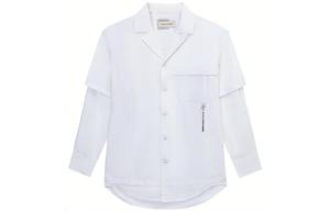 Рубашка с многослойным логотипом-подвеской Feng Chen Wang, белый