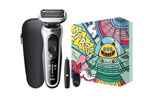 Бритва 1000S Foil с функцией полного мытья BRAUN, серебро