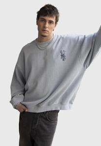 Толстовка Kaotiko CREW WASHED LOTUS UNISEX, Steel/Blue