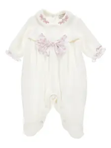 Хлопковое боди Monnalisa, белый