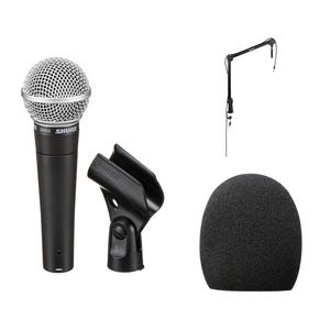 Ручной микрофон Shure SM58 Dynamic Podcasting Microphone Kit