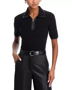 Свитер «Катерина» с отделкой из искусственной кожи Rag & Bone, коричневый