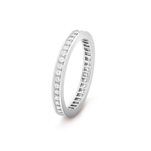 Обручальное кольцо Van Cleef & Arpels Romance, 2.1 мм, платина, бриллиант