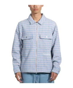 Рабочая куртка в фольклорном стиле, светло-голубого цвета. Pleasures, синий