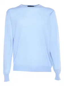 Свитер с круглым вырезом Filippo De Laurentiis, синий