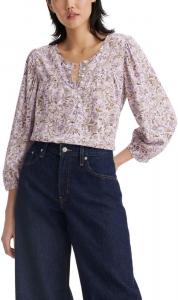 Женская блузка Levi's Halsey с рукавом 3/4, Tapestry Floral Lavender Blue