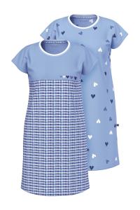 Ночная рубашка Ulla Popken, темно-синий/светло-синий