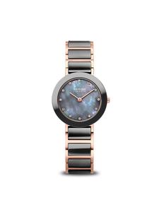 Bering Керамические наручные часы, темно-серый цвет, розовое золото