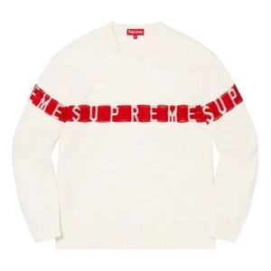 Свитер inside out logo sweater 'white red' Supreme, белый