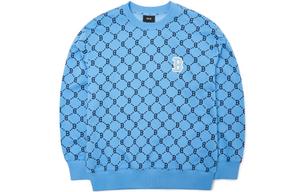 Свитшот с логотипом Base Unisex синий MLB