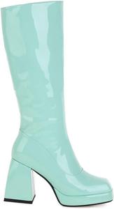 Женские ботильоны MRKEWUNEY на платформе со средним голенищем, 10 Green