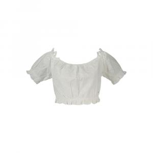 Белая хлопковая рубашка Guess Shoes, белый