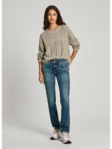 Джинсы облегающего кроя синего цвета Pepe Jeans