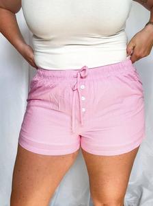 Женские розовые клетчатые шорты Beachside LE LIS