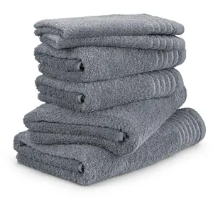 Комплект полотенец Möve «New Classic», (набор, 6 шт., 2x гостевое полотенце 30/50 см-2x полотенце 50/100 см-2x банное полотенце 67/140 см), набор из 6 шт., 100% хлопок, цвет stone