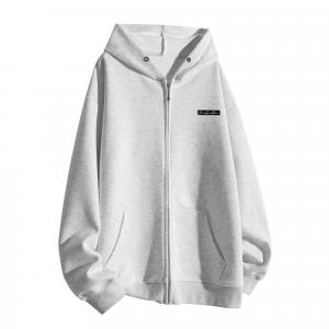 Толстовка Unisex Hooded Moderate Cardigan HUANQIU, светло-серый