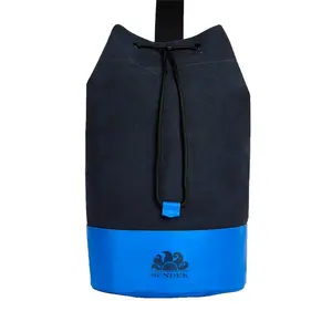 Сумка Sundek Cotton shoulder with contrasting colours, синий