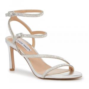 Женские босоножки Steve Madden Graycen на серебристом металлическом каблуке-шпильке GAL2048 Steve Madden, серебряный
