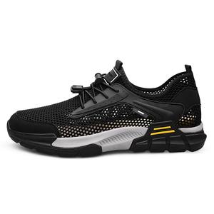 Нескользящие, износостойкие, дышащие, легкие, низкие повседневные туфли, мужские, черные Wen Nai, Black