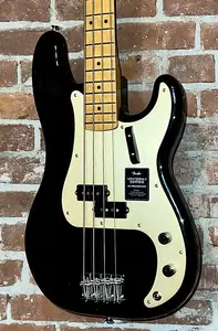 Бас-гитара Fender Vintera II '50s Precision - черная, включен профессиональный настрой, поддержите малый бизнес и купите здесь!