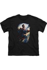 Футболка с коротким рукавом Superman CK Superstar для детей Gildan, черный