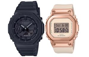 CASIO Часы Unisex Pair Table Series Black Watch, Black Dial+Rose Gold Watch Dial (Matching Pair)