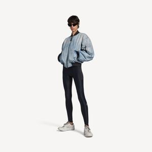 Женская классическая бомбер-куртка в грязно-светло-голубом цвете BALENCIAGA, грязно-голубой