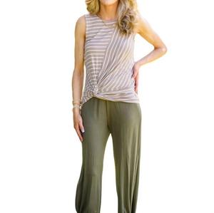 Полосатая майка Ella в цвете Multi ZENANA