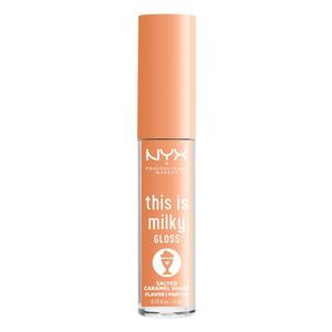 Блеск для губ this is milky gloss flavor Nyx Professional Makeup, nr. 18 - salted caramel shake, объем 4 мл