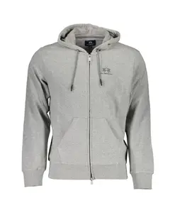 Серая толстовка с капюшоном для мужчин La Martina, серый